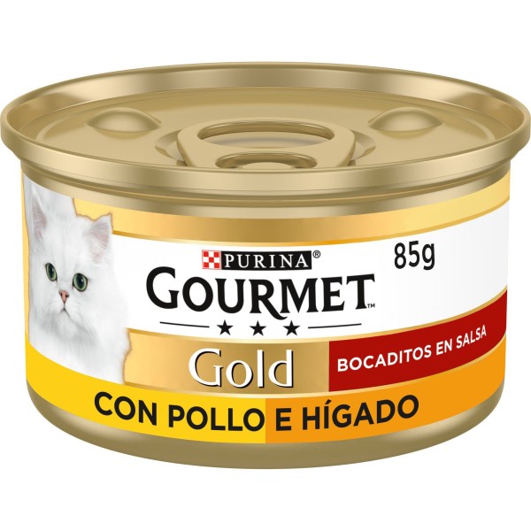 Gourmet Gold Bocaditos en Salsa Pollo e Hígado 85gr