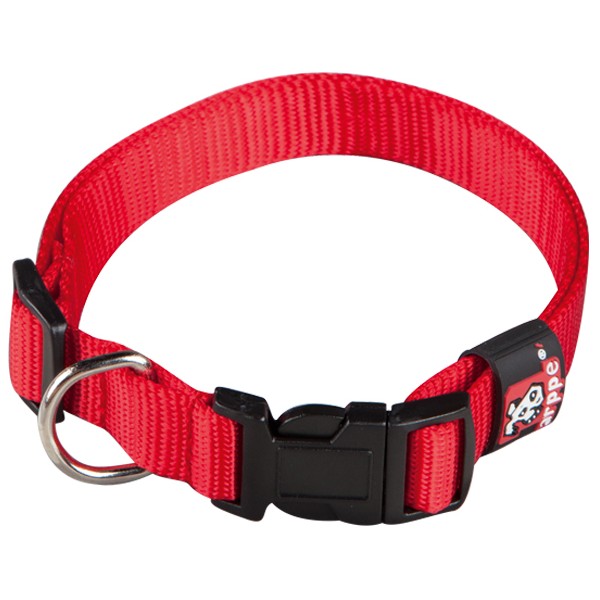 Collar Nylon Basic T 10 Rojo