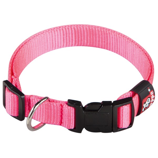 Collar Nylon Basic T 10 Fucsia