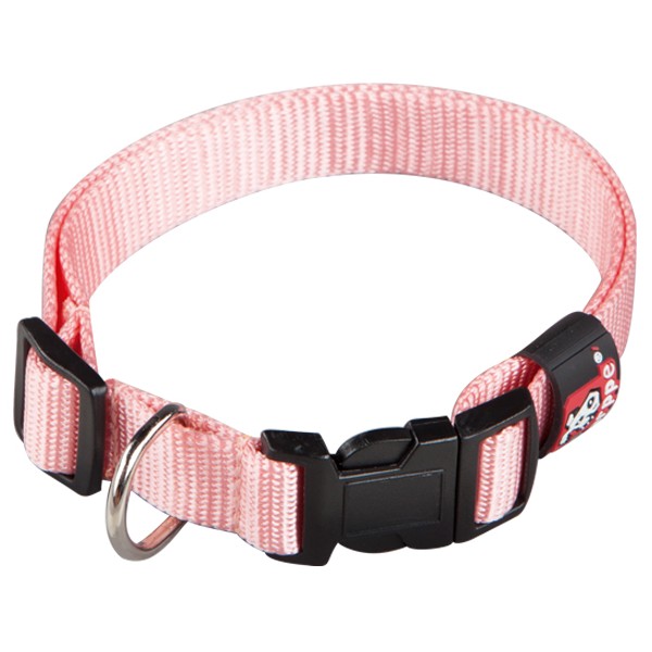 Collar Nylon Basic T 10 Rosa Palo