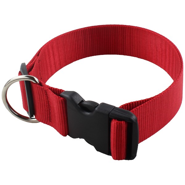 Collar Nylon Basic T 75 Rojo