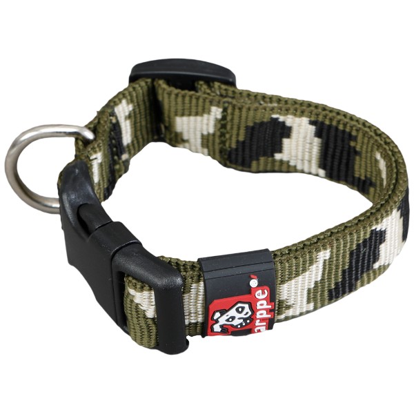 Collar Nylon Camuflaje Verde T 25