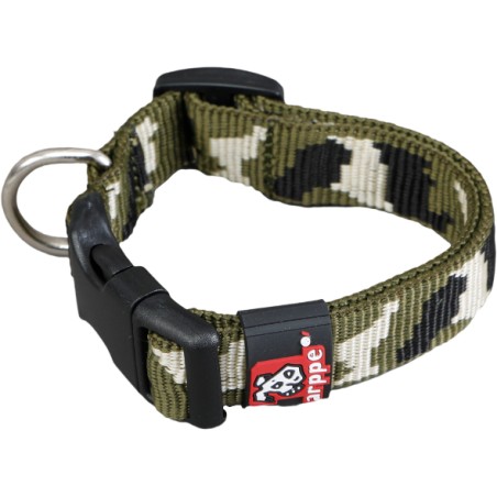 Collar Nylon Camuflaje Verde T 25