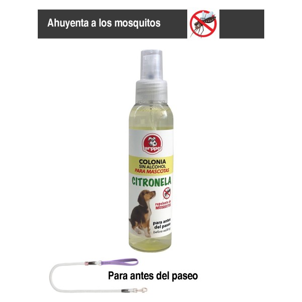 Colonia Sin Alcohol Citronela Anti Mosquitos 125ml