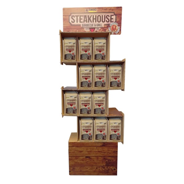 Expositor Steackhouse Snack 144uds 100gr