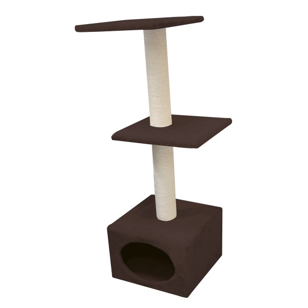 Rascador Mónaco Marrón 35x35x103cm
