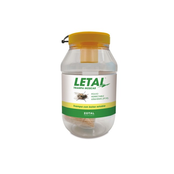 Letal Trampa Moscas 1L+ Sobre Atrayente 20gr