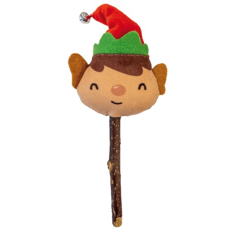 Juguete Navidad Duende Gato 18cm