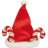 Sombrero Navidad Santa Claus con Bastones 15cm