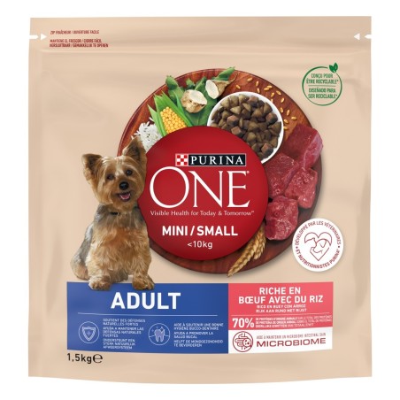 One Mini Dog Adult Buey & Arroz 1,5Kg