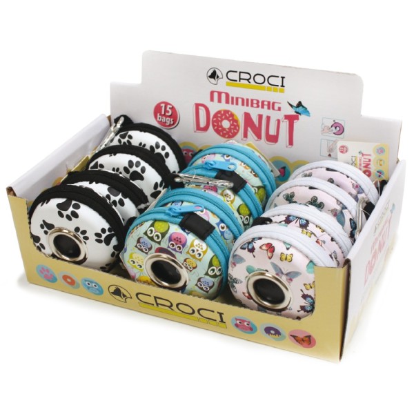 Porta Bolsas Donuts con rollo de 15uds