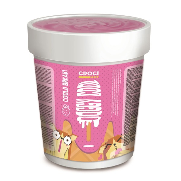 Helado para Perros DoggyCool Fresa  Tarrina 156gr  6uds.