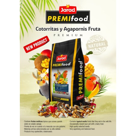 Mixp Premifood Cotorritas y Agapornis Fruta Premium 20kg