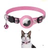 Collar Porta Tag con Hebilla de seguridad 26cm Rosa