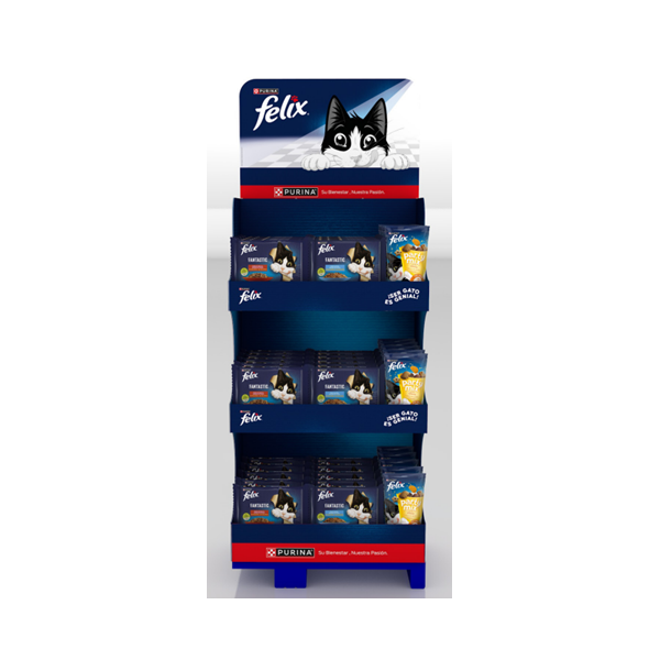 Expositor Snacks Gatos Félix 120uds.