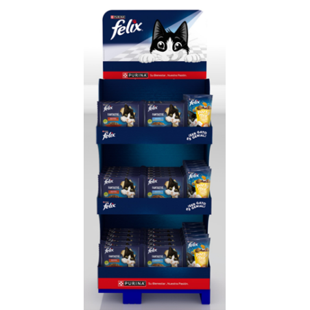 Expositor Snacks Gatos Félix 120uds.