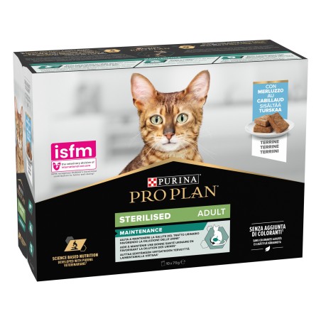 Pro Plan Gato Sterilised Pouch Bacalao 10x75gr