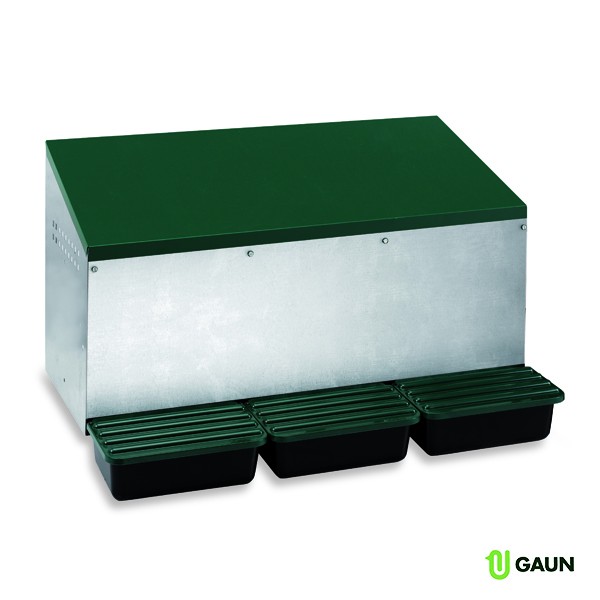 Ponedero 3 Dptos. para Exterior con Fondo Plástico