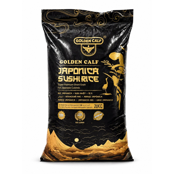 Arroz Golden Calf Japónica Sushi Rice 20kg