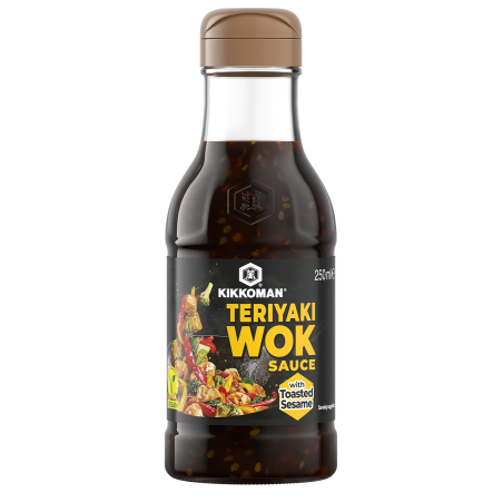 Salsa Kikkoman Teriyaki Wok con Sésamo 250ml