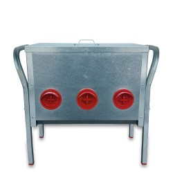 Tolva Exterior Galvanizada 6 Bocas - 30 Kg.