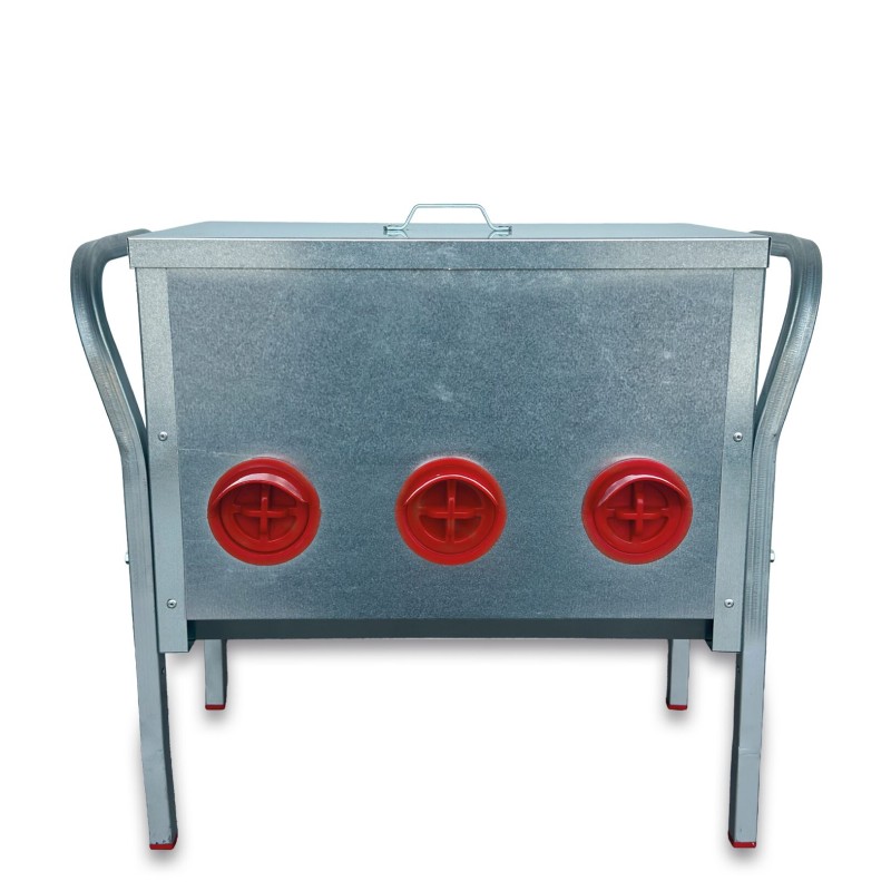 Tolva Exterior Galvanizada 6 Bocas - 30 Kg.