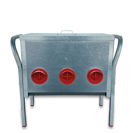 Tolva Exterior Galvanizada 6 Bocas - 30 Kg.